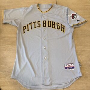 Pittsburgh Pirates Authentic Cool Base Majestic Jersey 44 Large L Grey Road